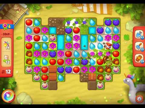 GardenScapes Level 3269 no boosters (18 moves)