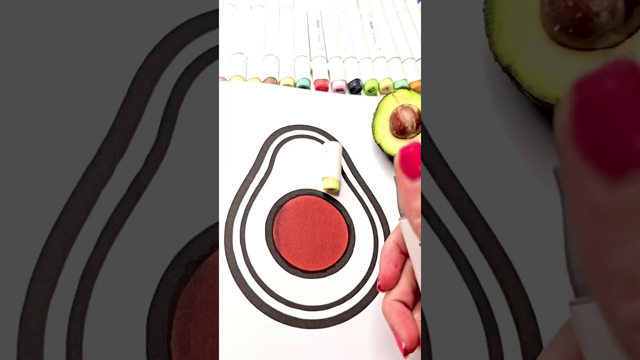 Yes! Here is an ASMR Avocado from tasty food and snacks coloring book #satisfying #coloringbook #asm
