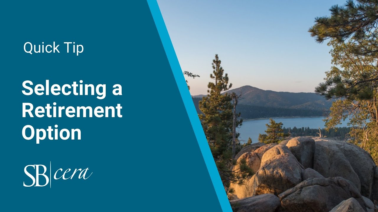 Quick Tip: Selecting a Retirement Option