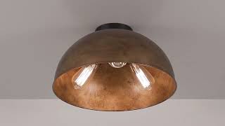 Watch A Video About the Possini Euro Julian Rustic Bronze 3 Light Ceiling Light