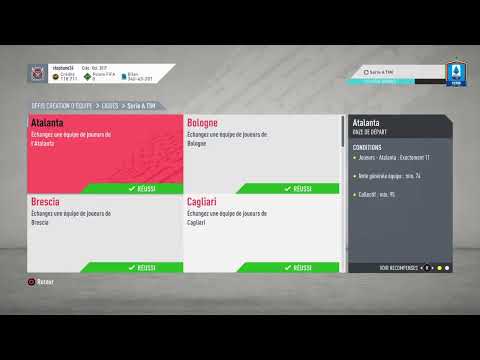 FIFA20 SBC / DCE LIGUE SERIE A TIM - INTER - SOLUTIONS PAS CHER