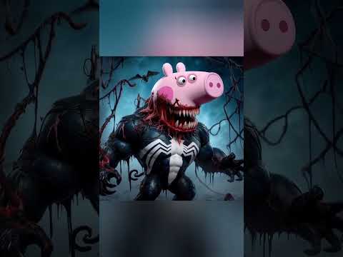 Spiderman and Venom + Peppa Pig and George = Marvel Animation