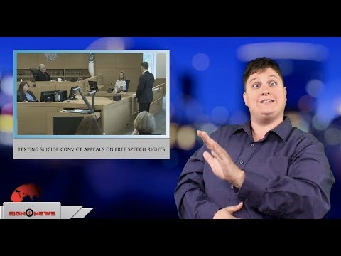 Texting suicide convict appeals on free speech rights (ASL - 7.12.18)