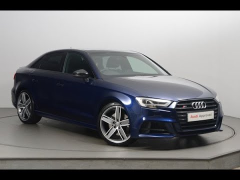 KO18ORJ AUDI A3 S3 TFSI QUATTRO BLACK EDITION BLUE 2018, Nottingham Audi