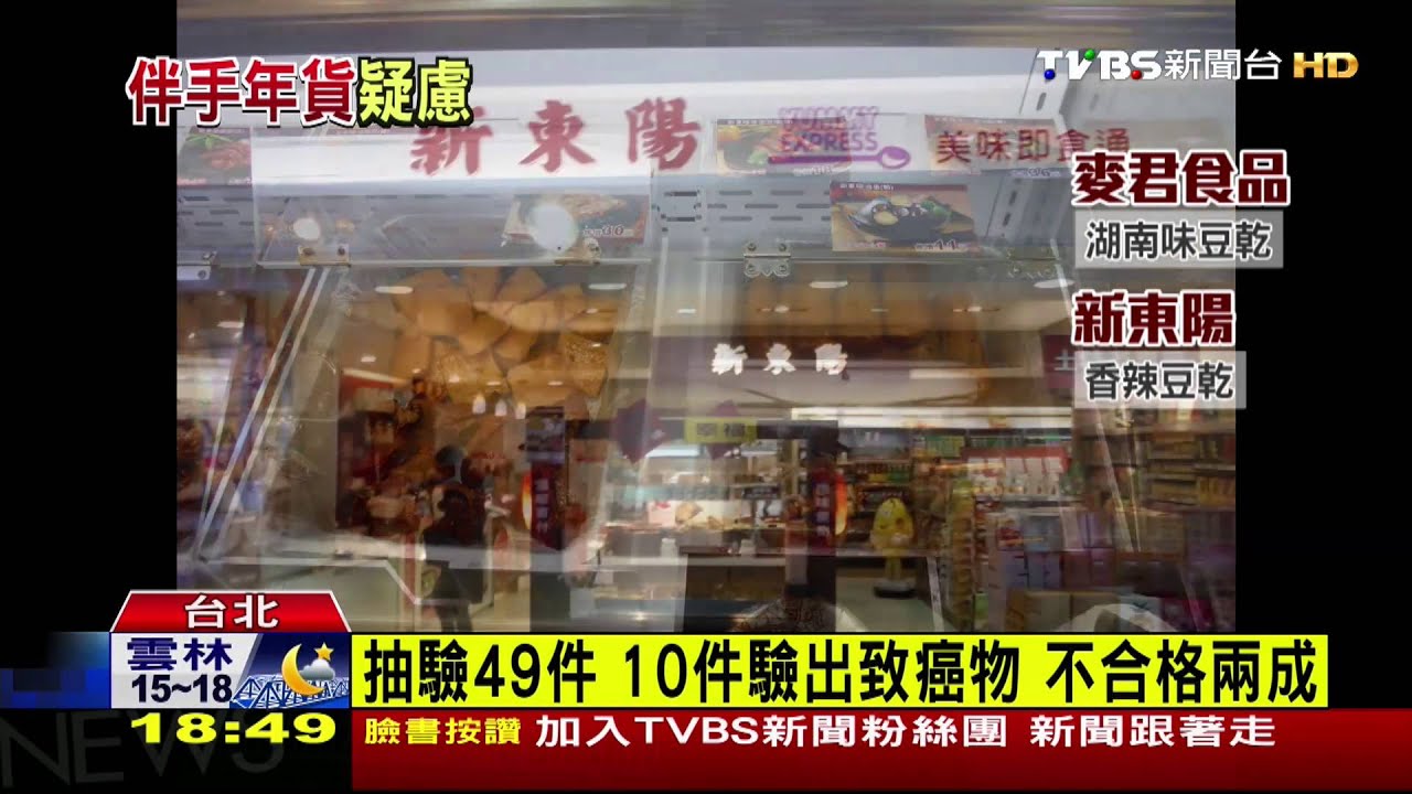 黑心再現! 名店豆干含致癌物二甲基黃