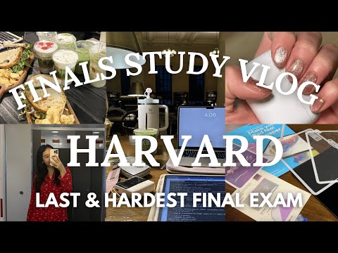 HARVARD FINALS STUDY VLOG 📚 hardest exam, study motivation, productive days in my life