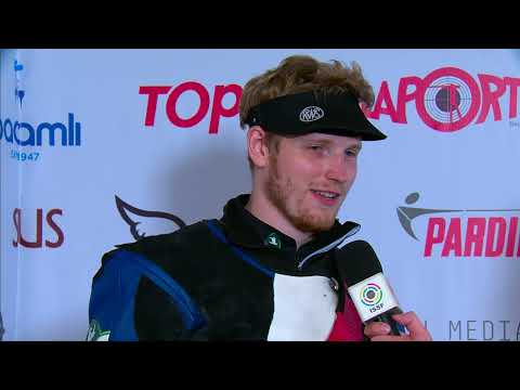 Interview Frantisek SMETANA CZE Bronze Medal 10m Air Rifle Men 2023 Baku AZE ISSF World Championship