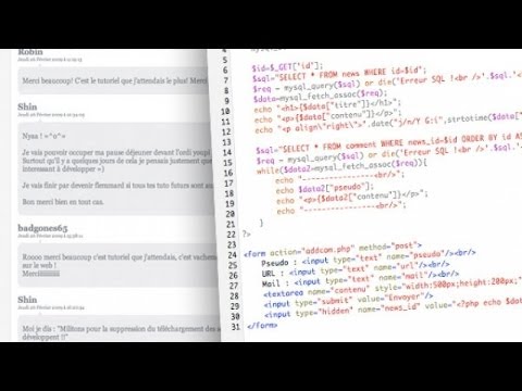 Tutoriel PHP Système de commentaire