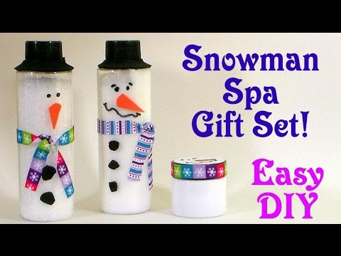 Snowman Spa Gift Set Easy DIY kids can make