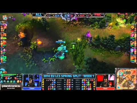 Fnatic sOAZ Amazing Escape and Max Range Flash [ALL vs FNC]