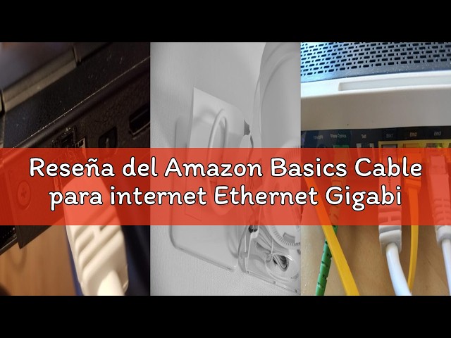 Vídeo relacionado con Amazon Basics Cable para internet Ethernet Gigabit de banda ancha RJ45 Cat 7, 6 m, Paquete de 1, Blanco