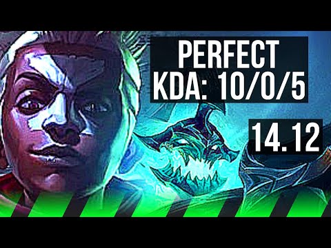 EKKO vs HECARIM (JGL) | 10/0/5, Rank 4 Ekko, Legendary, 500+ games | BR Challenger | 14.12