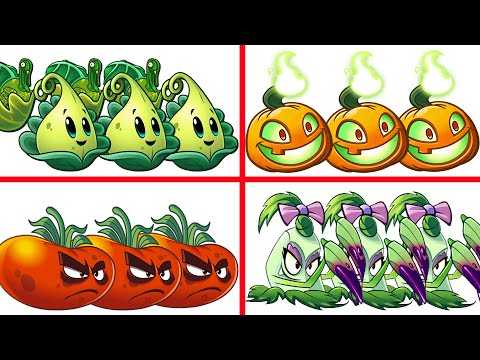 PvZ 2 4 Super Team Plants Vs Team Zombies Part 80 - Team So OP !!!
