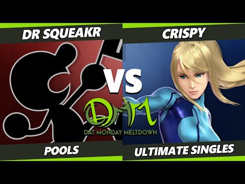 DAT Monday Meltdown 223 - Dr Squeakr (Game & Watch) Vs. Crispy (ZSS) SSBU Ultimate Tournament