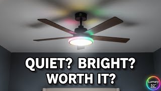 Lumary 52” RGBAI Smart Ceiling Fan — Quiet? Bright? Worth It? (Everything You Need to Know!)