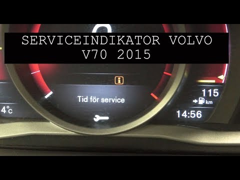 Så släcker du servicelampan på en Volvo V70 / XC70 / V60 2013-2017