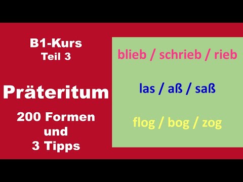 So findet ihr schnell die richtige Präteritum-Form (Deutsch B1)