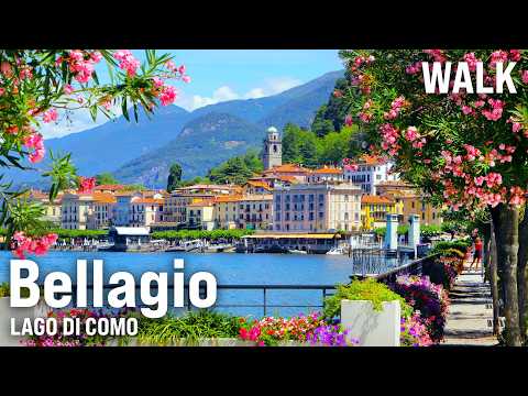 Bellagio, Lago di Como 4K Walking Tour | Immersive Video with Captions [4K/60fps]