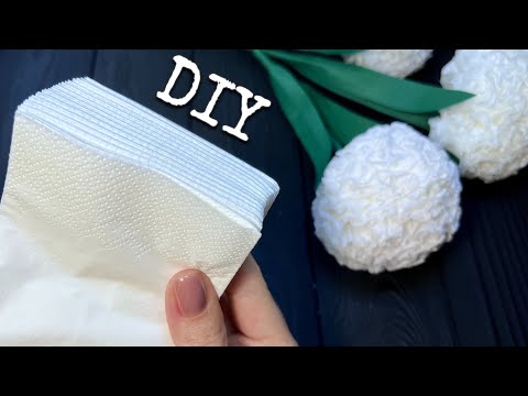 How To Make Round Tissue Paper Flower - DIY Paper Craft