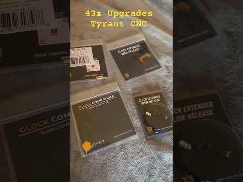 43x Upgrades by Tyrant CNC #glock #legallydangerous #9mm #43X #Gold #upgrade #pistol