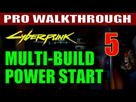 Cyberpunk 2077 Walkthrough Part 5, BUYING A NEW CYBERDECK! (Multi-Build Power Start)