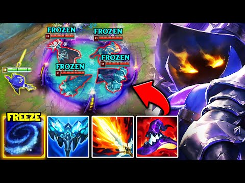 I CREATED A FROZEN CAGE OF DEATH ON VEIGAR! (ENEMIES GET FROZEN INSIDE)
