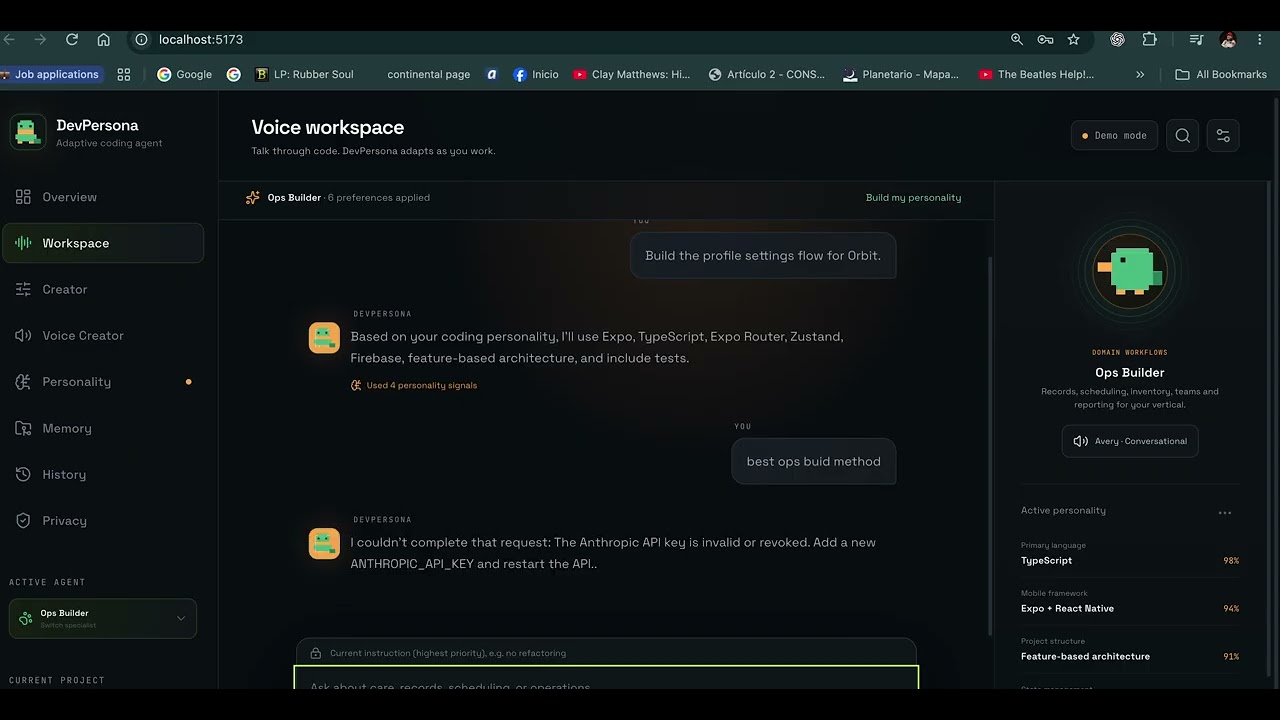 persondev project preview
