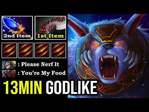 How to Burst Down Enemy in 2s with First Item Abyssal Ursa | WTF Aggressive Jump 13Min Godlike DotA2