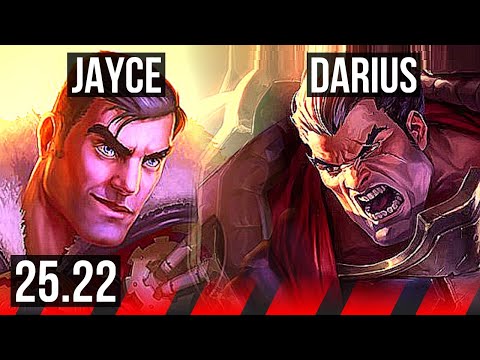 JAYCE vs DARIUS (TOP) | Legendary | KR Master | 25.22