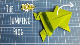 How to Make a Paper Jumping Frog 🐸 - Easy Origami Tutorial!