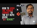 how to undo the commit pushed using git revert | git revert | git tutorials