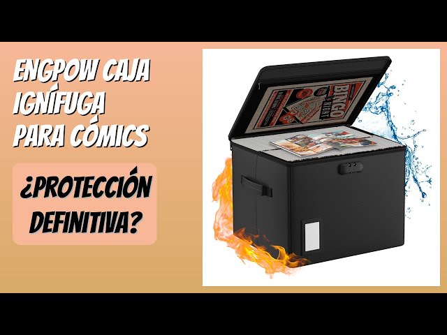 Vídeo relacionado con Caja de Documentos a Prueba de Fuego ENGPOW, Caja de Almacenamiento de Cómics con Cerradura, Caja de Libros de 39.5 x 29 x 20 cm, Caja de Cómics Plegable, Caja Organizadora con Tapa, Contenedor para