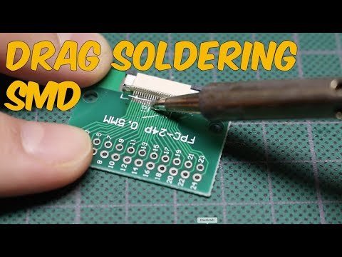 Drag Soldering a 0.5 mm Pitch SMD Connector
