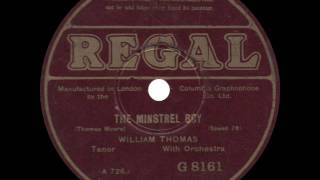 William Thomas - The Minstrel Boy - 1924