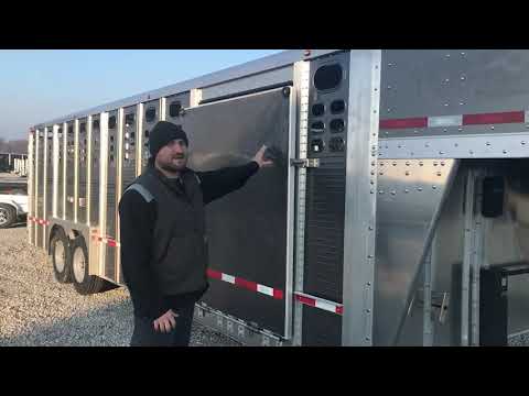 26x8 Gun Metal Grey Wilson Foreman Livestock trailer