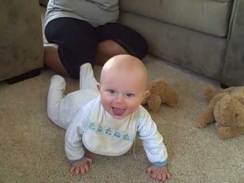 Nico trying to learn to crawl