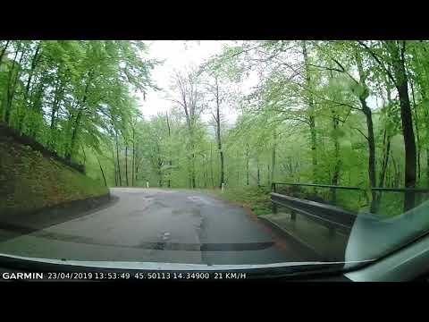 DRIVE #545: Jelšane-Novokračine-Vrbovo-Ilirska Bistrica (Slovenia) (timelapse 4x) *Read Description*