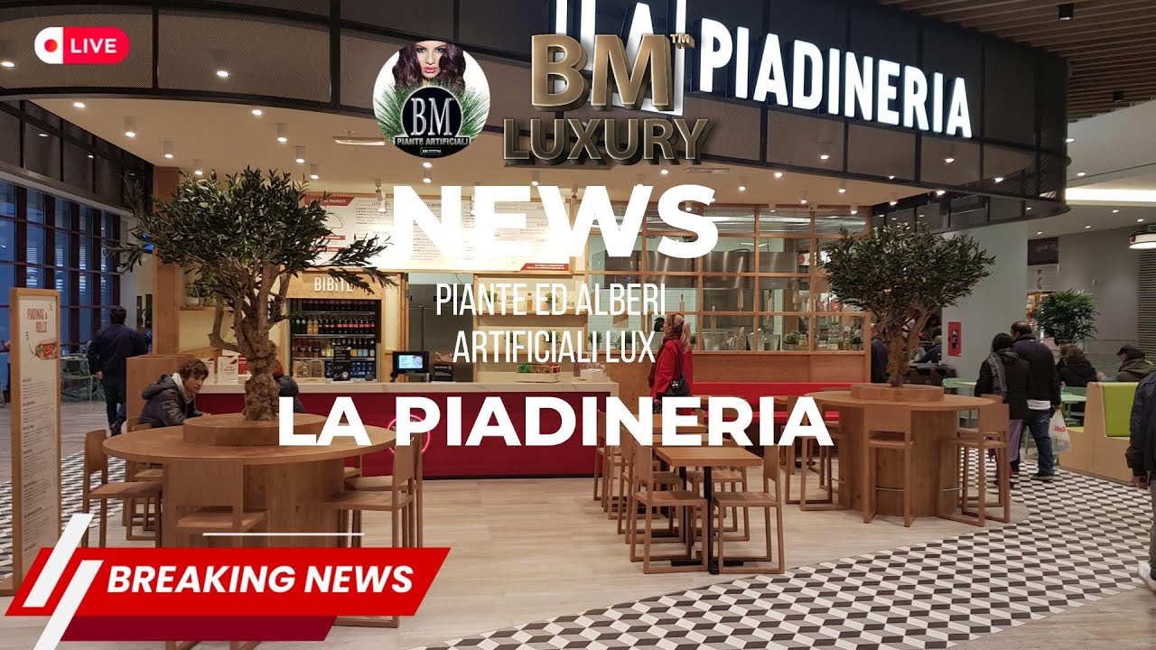 BM Luxury | Ulivi Artificiali Iperrealistici per LA PIADINERIA | Allestimento