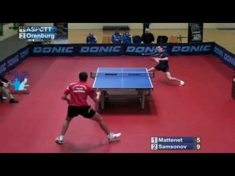Adrien Mattenet vs Vladimir Samsonov[ECL 2011/2012]