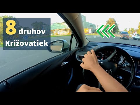 ◀️ Odbočenie vľavo | 8 druhov križovatiek | Autoškola