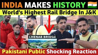 INDIA MAKES HISTORY | WORLD'S HIGHEST RAILWAY BRIDGE IN J&K | PAKISTANI REACTION ON INDIA | REAL TV