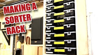 Making a Rack for Small Parts Storage with Stanley SortMasters