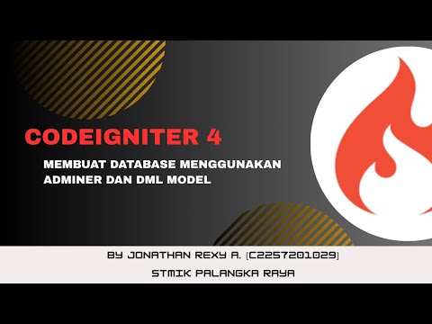 Tutorial CodeIgniter-4 ke-7: Adminer dan DML Model