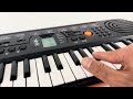 CASIO SA 76 44 Key Mini Electronic Keyboard With 100 Tones 50 Rhythms Orange Video 2