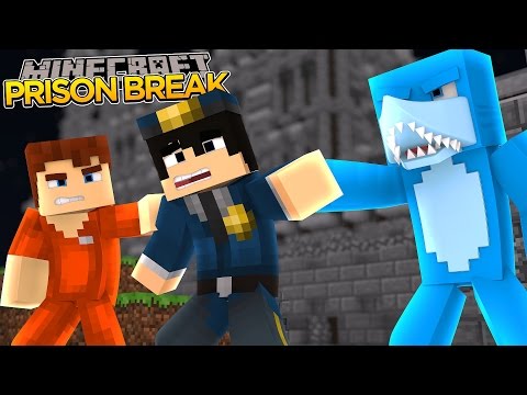 Minecraft PRISON BREAK - SCUBA STEVE GETS SHOT BY PRISONERS!!