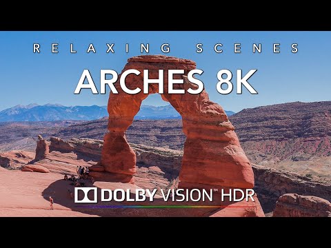 Driving Arches National Park in 8K HDR Dolby Vision  - Castle Gate to Arches Utah