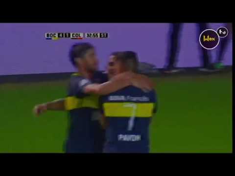 Golazo de pavon frente a colon (Boca juniors)