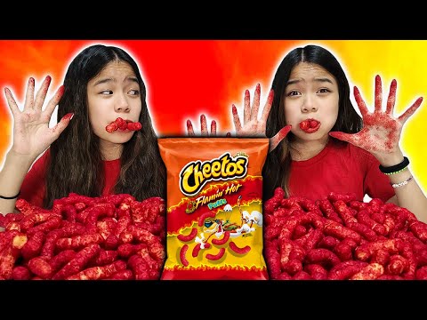 FLAMIN' HOT CHEETOS PUFFS Mukbang