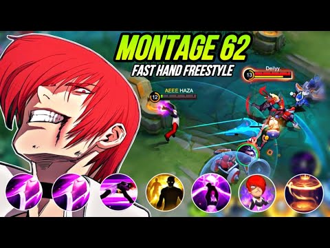 CHOU MONTAGE FREESTYLE 62 Outplay / Highlights / immune / Damage / HAZA Gaming | Mobile Legends