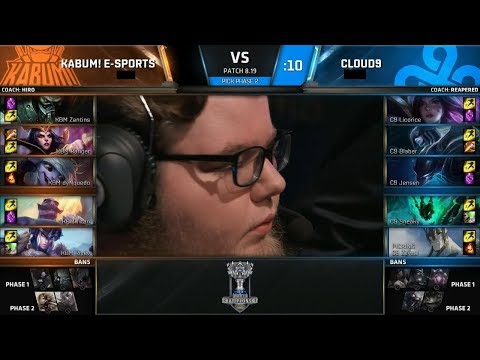[JP放送]KBM(Titan Tristana) VS C9(Licorice Lissandra) Highlights - Worlds 2018 Play-In Day3